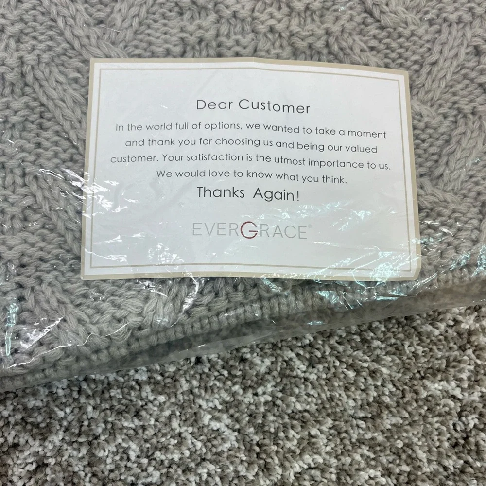 ⭐️ EVERGRACE Cozy Knit Throw Pillow Case 20x20”